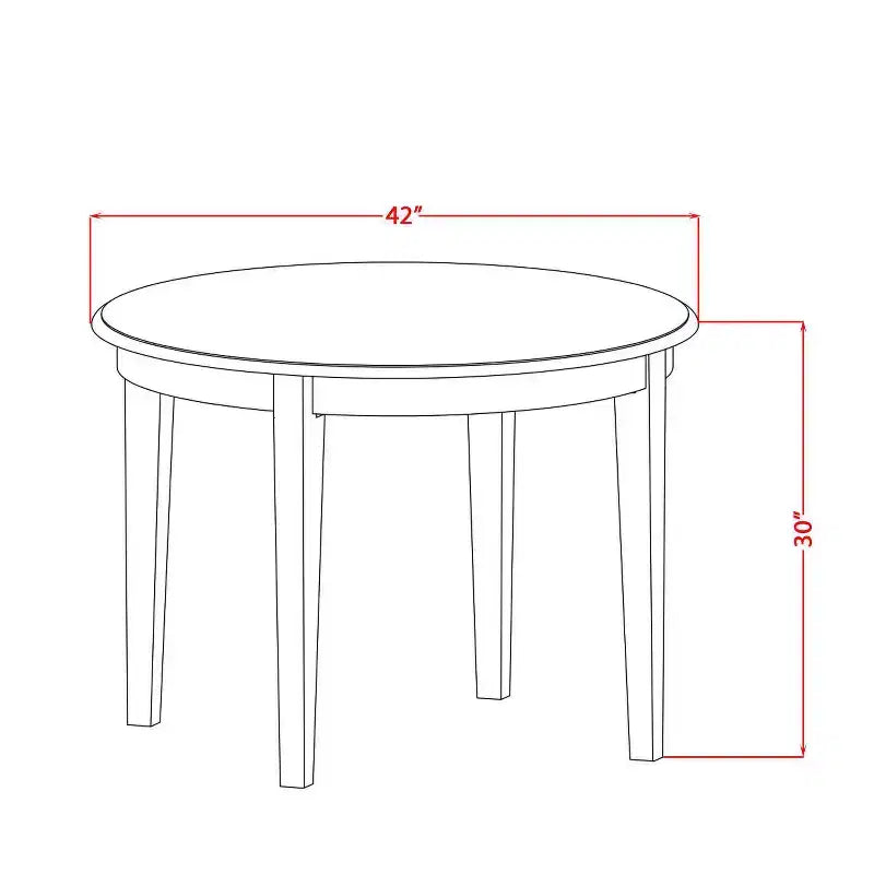 Ensemble de salle à manger côtier - Table de cuisine 5 pièces avec chaises - Ensemble de table de style artisanal