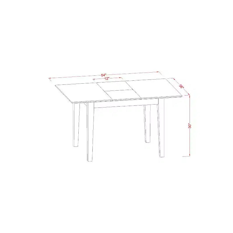 Ensemble de salle à manger rustique - Petite table et chaises de salle à manger - Ensemble table de cuisine pour 4 personnes - Marron selle