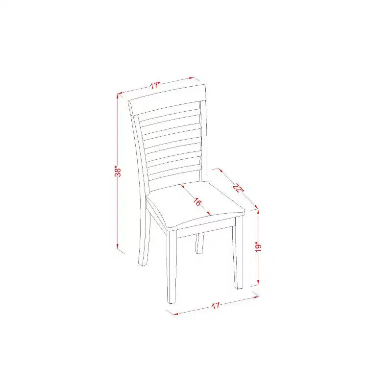 Ensemble de salle à manger rustique - Petite table et chaises de salle à manger - Ensemble table de cuisine pour 4 personnes - Marron selle