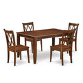 Dining Set 5 Piece - Rectangular Table & 4 Chairs - Modern Farmhouse Style