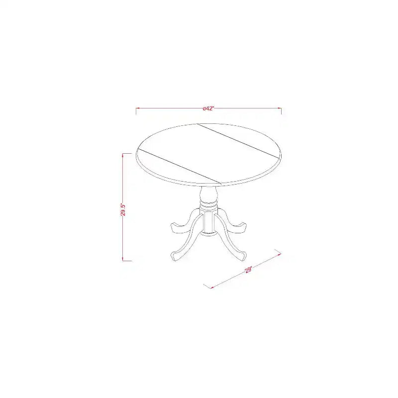 Ensemble table de cuisine ronde avec 2 chaises - Petite table et chaises de salle à manger