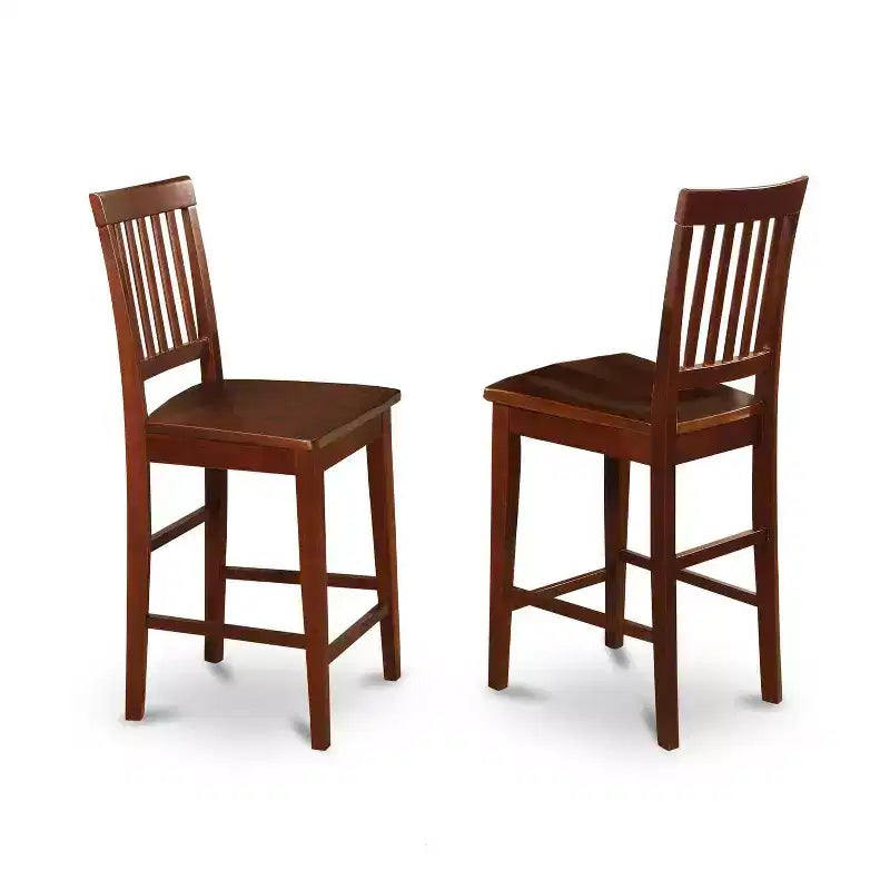 Ensemble de salle à manger hauteur comptoir - Table ronde 5 pièces et 4 chaises - Ensemble de cuisine moderne