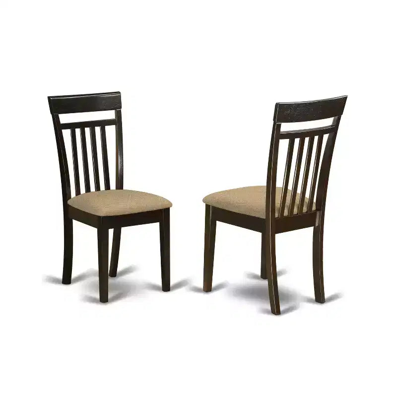 Ensemble de salle à manger moderne - Table et chaises 7 pièces - Chaises en tissu de lin - Table rectangulaire de 42x72 pouces