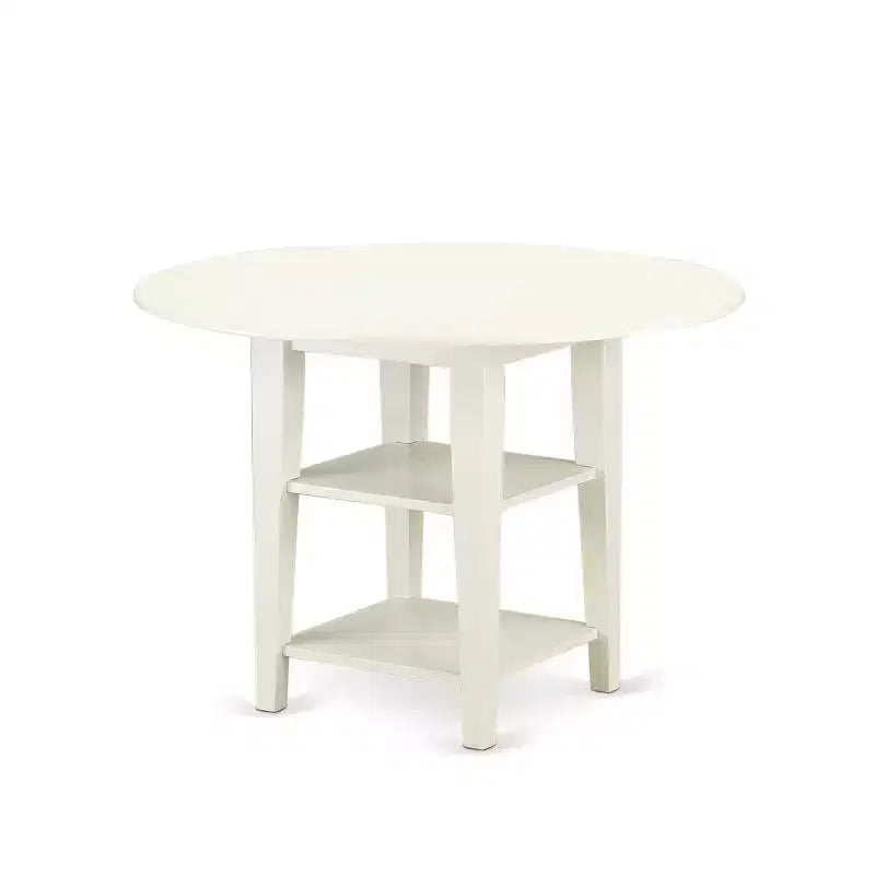 Ensemble de salle à manger moderne 3 pièces - Table ronde et 2 chaises Parsons - 106,7 cm - Design urbain chic