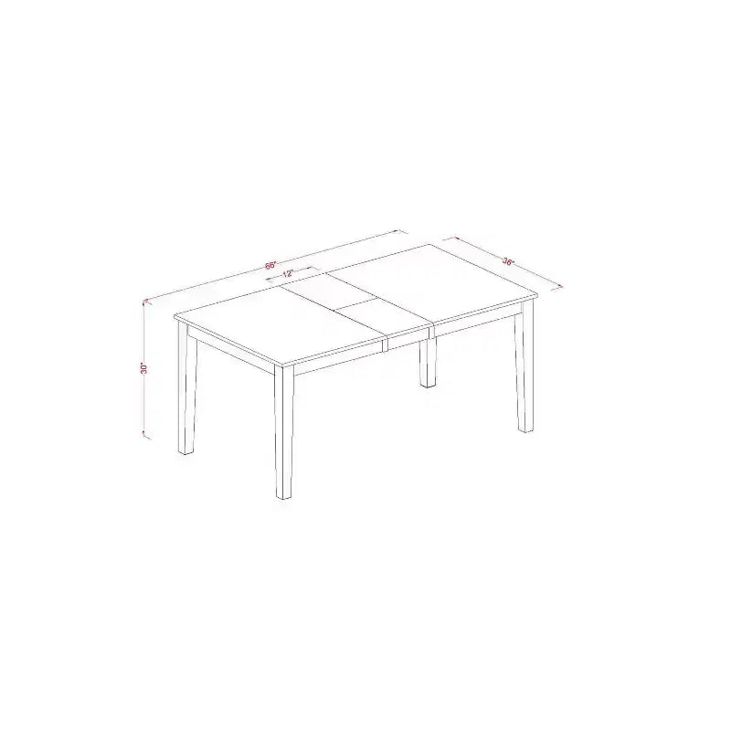 Ensemble table et chaises de salle à manger pour 8 personnes - Bois massif - Finition cerisier - Décoration intérieure