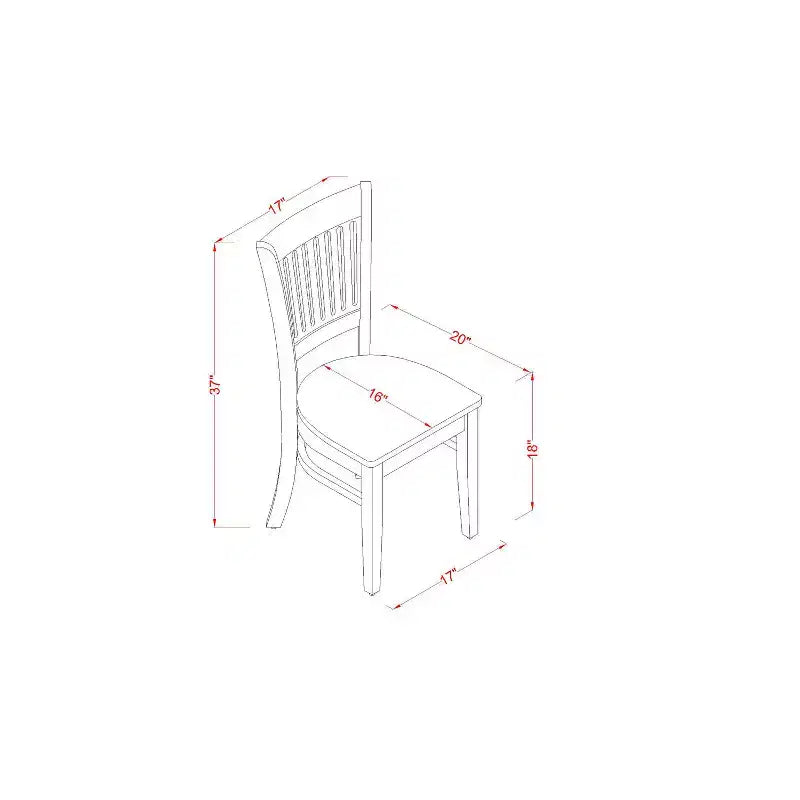 Ensemble de salle à manger style campagne française - Table et chaises 5 pièces pour cuisine ou coin repas