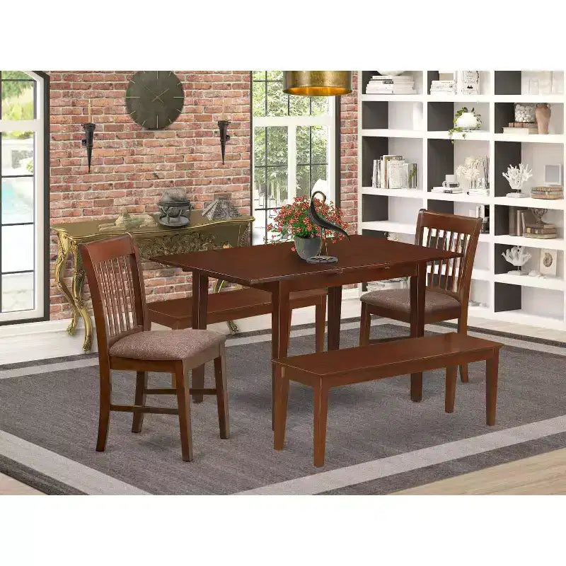 Ensemble Table et Chaises de Salle à Manger Style Sud-Ouest en Bois