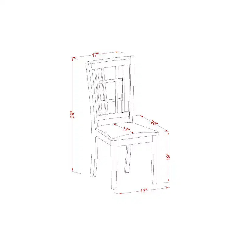 Ensemble de salle à manger rétro 3 pièces - Table ronde et 2 chaises en lin - Table de cuisine de 107 cm