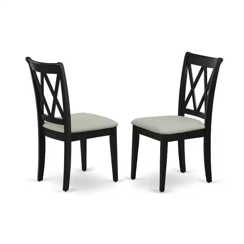 Ensemble de salle à manger du sud-ouest - Table et chaises 5 pièces - Finition noire - Coin repas de cuisine