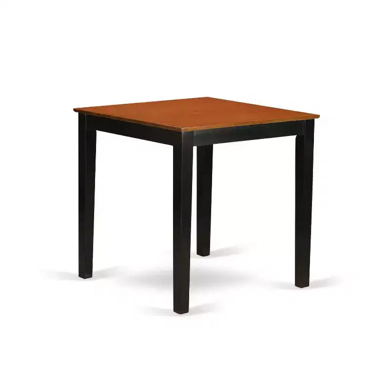 Ensemble de salle à manger hauteur comptoir - Table de bistrot et 2 chaises - Ensemble de cuisine - 36x36 pouces - Fini cerisier noir