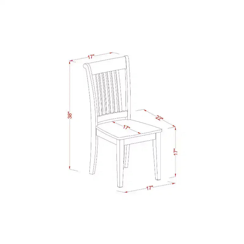 Ensemble table et chaises de cuisine antique - 3 pièces - Idéal petits espaces