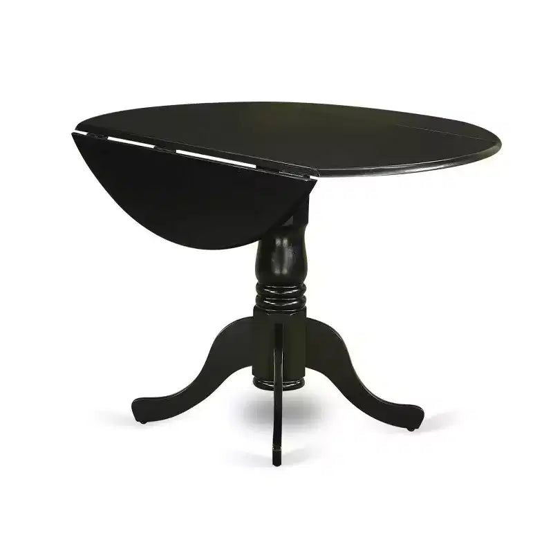 Ensemble Table à Manger Ronde avec 2 Chaises - Ensemble Table de Cuisine, Noir et Bleu Marine