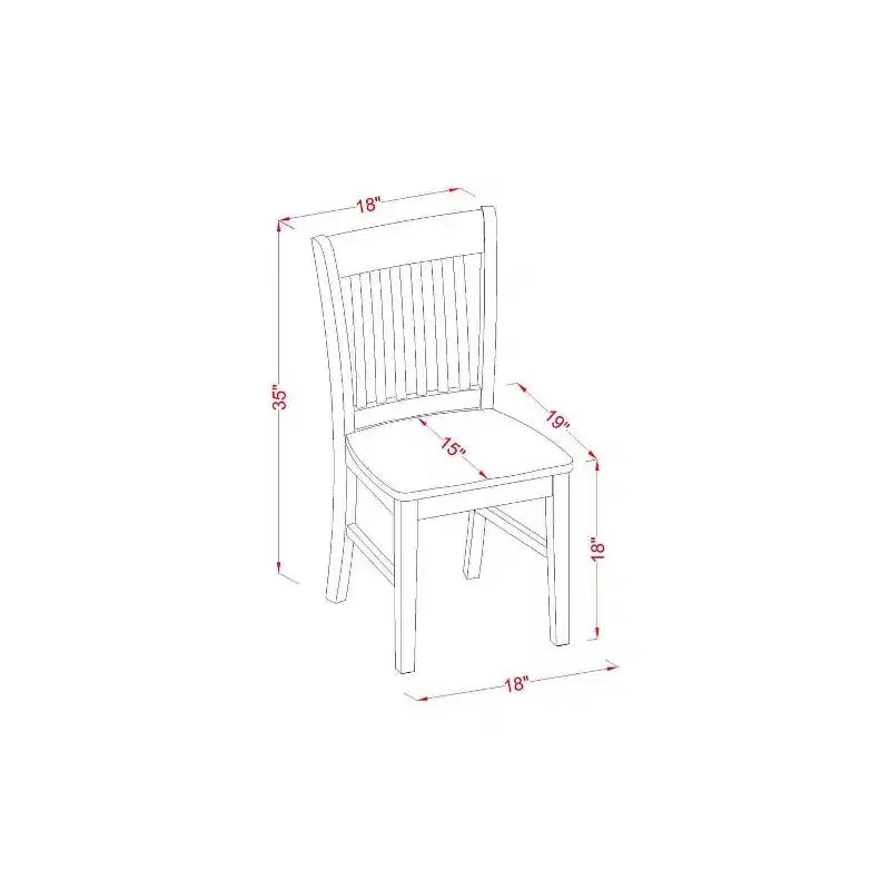Ensemble de salle à manger 3 pièces HomeStock avec plateau en bois massif finition chêne brun naturel et table à rallonge