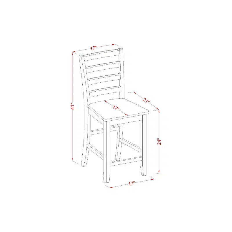 Ensemble de salle à manger Art Déco - Table ronde et chaises - Hauteur de cuisine moderne