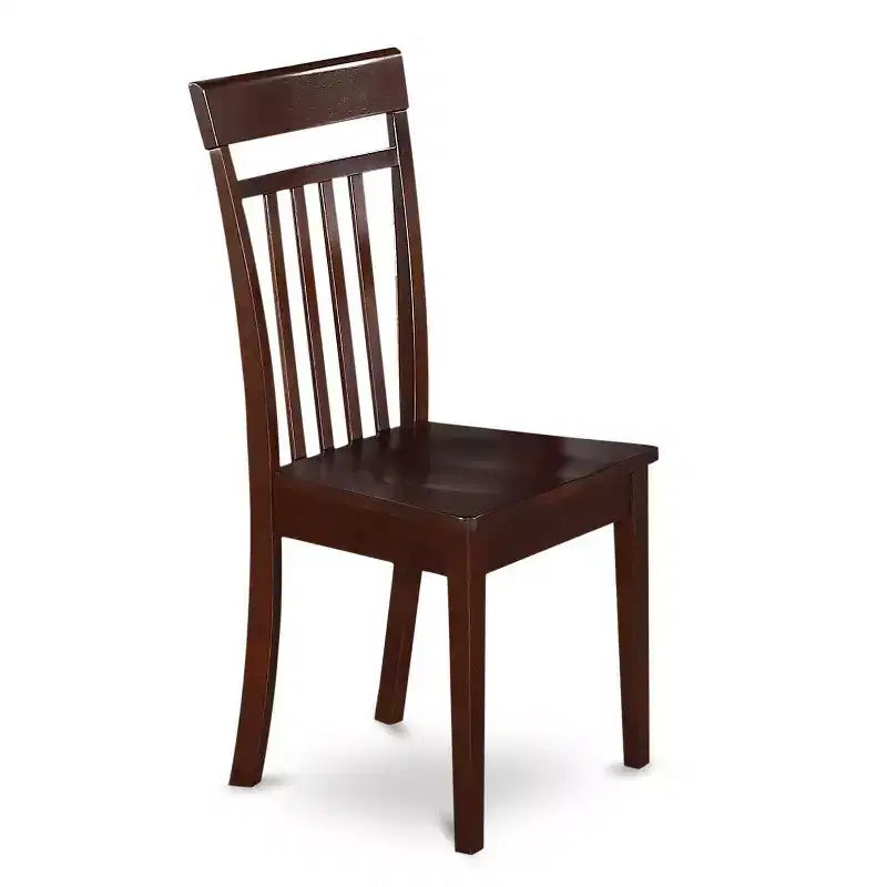 Ensemble de salle à manger pour petits espaces - Table rectangulaire et 6 chaises (7 pièces) - En bois massif