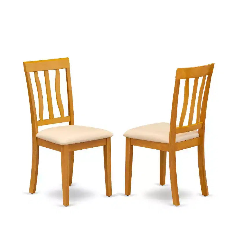 Petit ensemble de salle à manger - Table et chaises 3 pièces, 91x91 cm, finition chêne, ensemble de salle à manger de cuisine