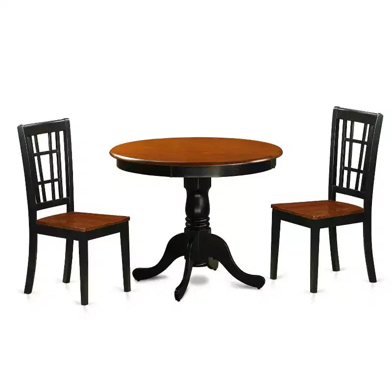 Ensemble Table et Chaises de Salle à Manger - Meubles de Salle à Manger en Bois pour 4 Personnes