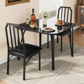Kitchen Table Chairs Set of 2, Dining Room Table Set, Comfortable Upholstered Seats, Rectangular Kitchen Table Set, for Small Space, Home, Kitchen