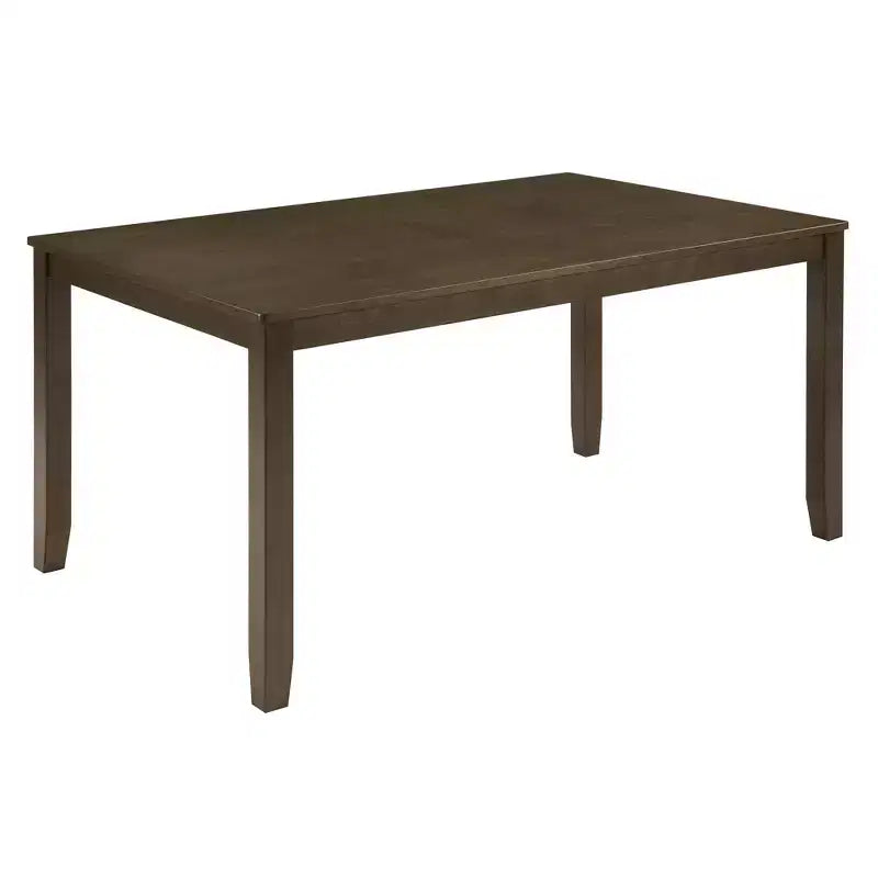 Ensemble de salle à manger 6 pièces GDFStudio Eira Farmhouse avec table rectangulaire en bois d'hévéa, 1 banc et 4 chaises rembourrées en lin