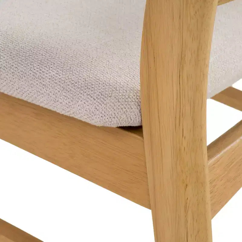 Ensemble de salle à manger moderne 5 pièces Christopher Knight Home Dara en bois d'hévéa avec table ronde et chaises rembourrées