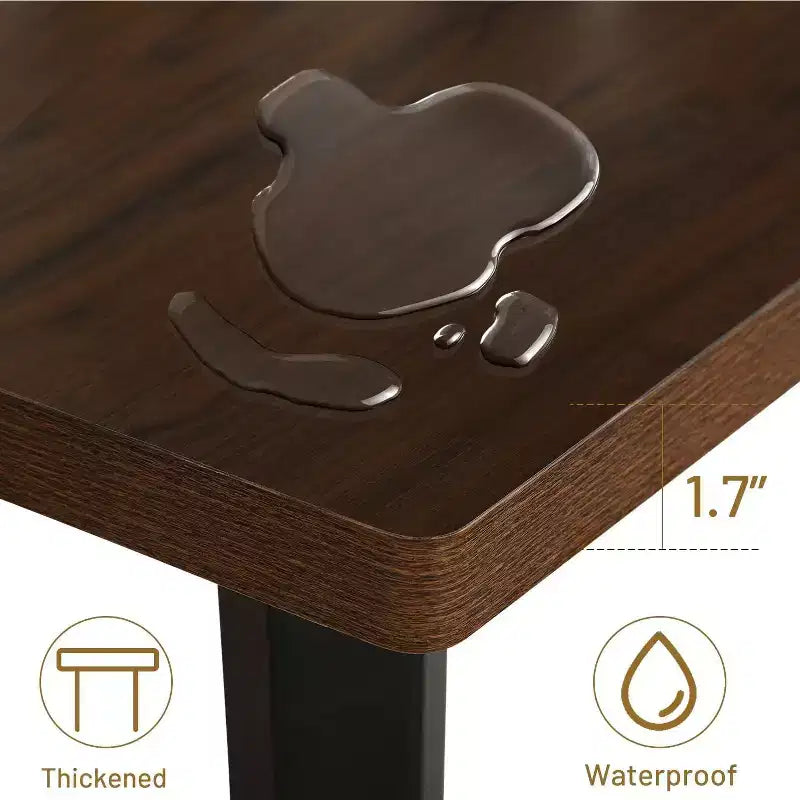 Ensemble de salle à manger moderne 5 pièces FurnitureR avec table en MDF de 160 cm et chaises rembourrées pivotantes à 360°, pieds en métal stables, mobilier de cuisine et de salle à manger