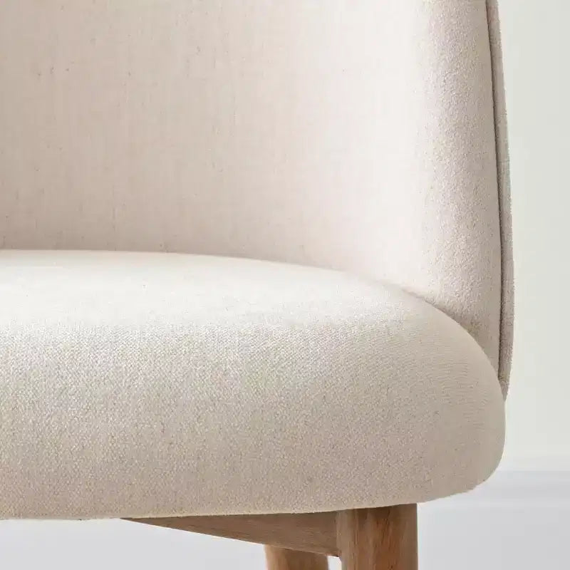 Ensemble de salle à manger ovale 7 pièces, 6 chaises rembourrées à dossier incurvé et table effet bois de 79 cm pour cuisine ou salle à manger moderne-Panipeachy