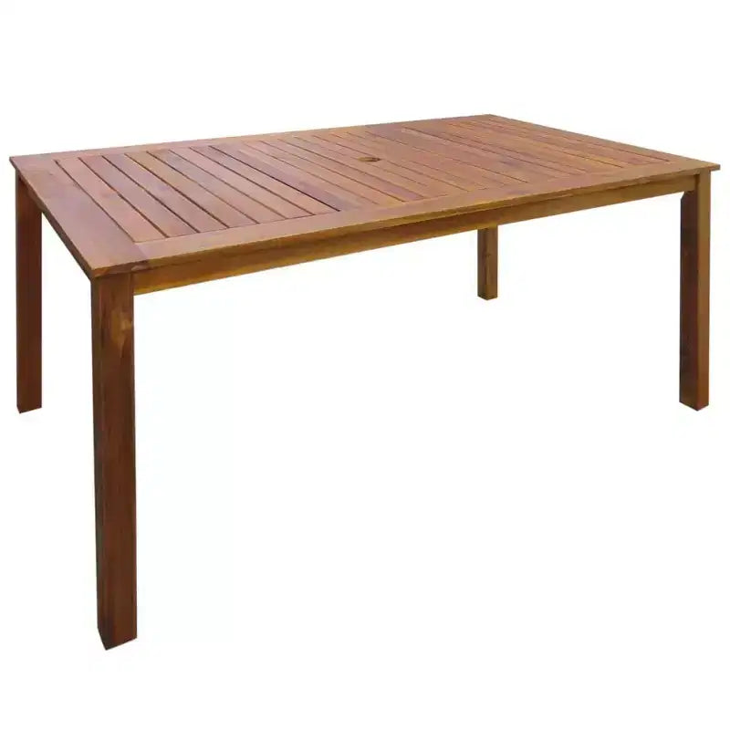 vidaXL Ensemble repas d'extérieur pliable marron en bois d'acacia massif Moyen