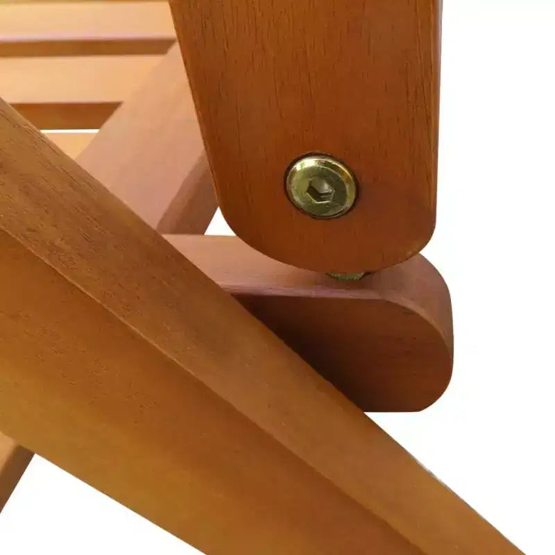 vidaXL Ensemble repas d'extérieur pliable marron en bois d'acacia massif Moyen
