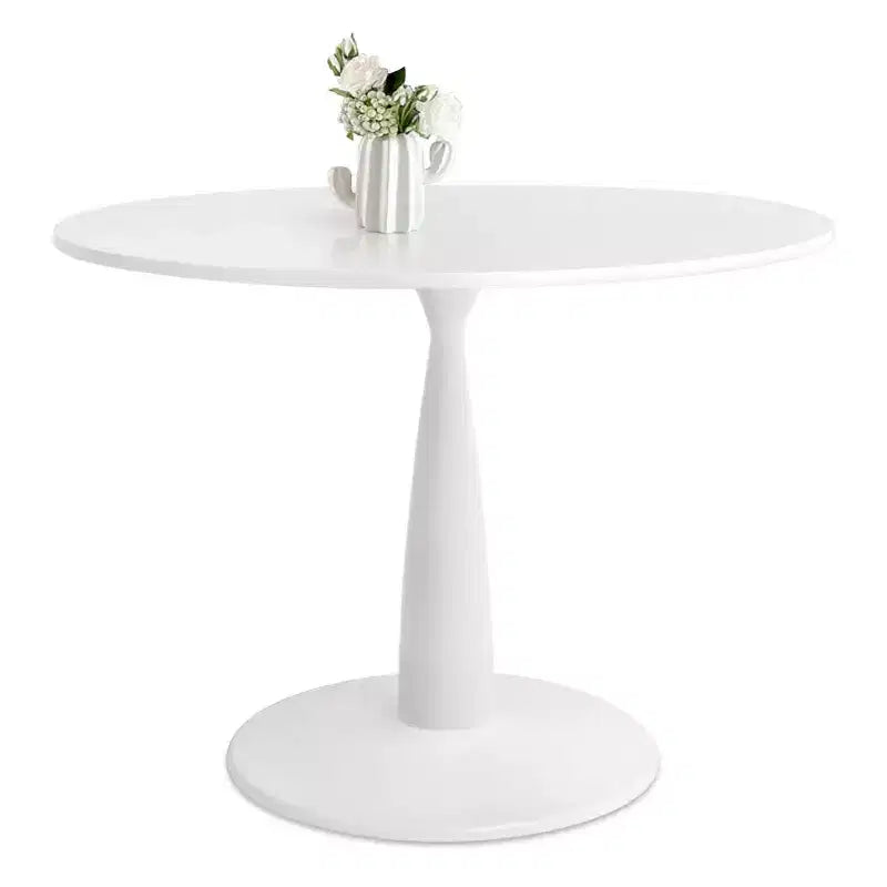 Ensemble de salle à manger 5 pièces pour 4 personnes, table ronde avec 4 chaises rembourrées, pieds en chêne pour appartement, meubles d'intérieur - Panipeachy