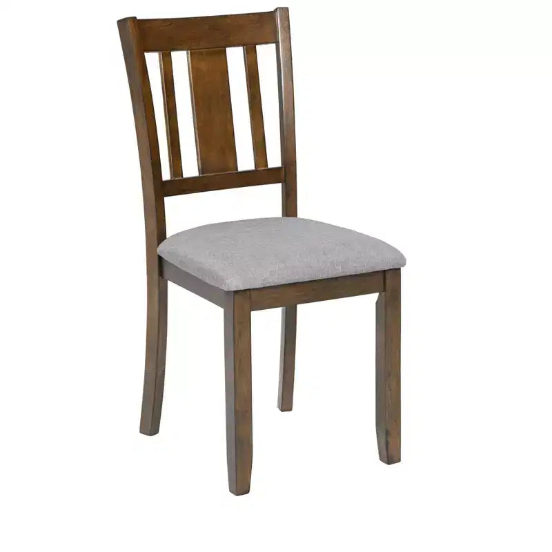 sumyeg Ensemble de 5 pièces de table de salle à manger en bois avec 4 chaises pour cuisine ou salle à manger