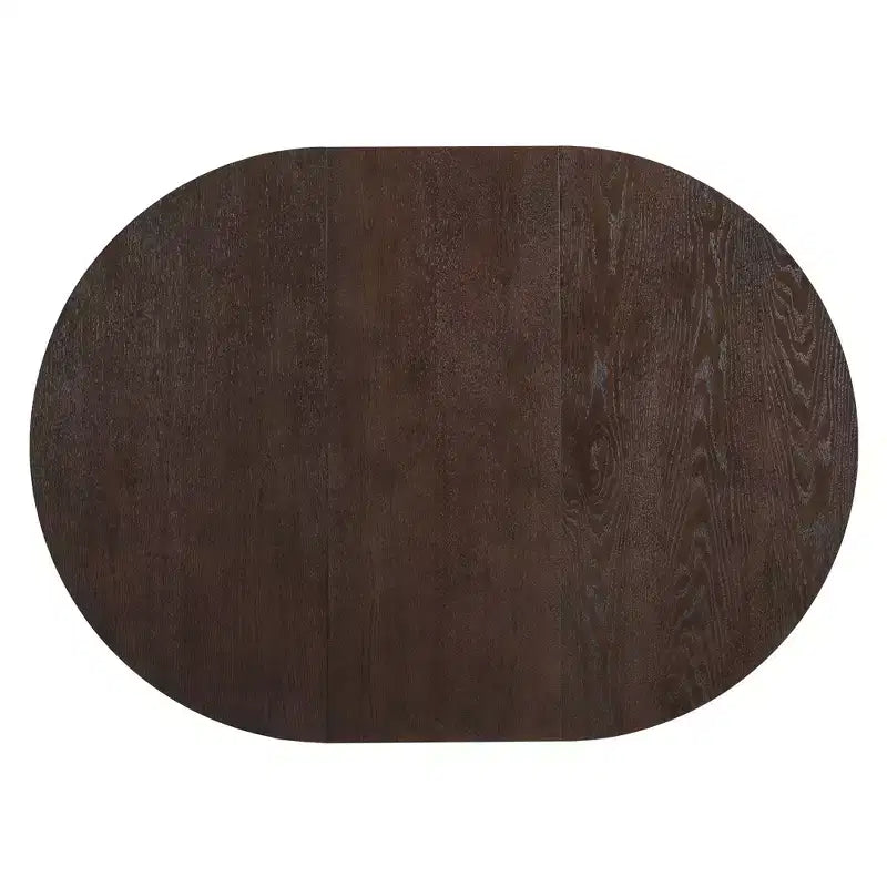 Ensemble de salle à manger rond extensible 5 pièces pour 4 personnes, table de salle à manger de cuisine moderne avec rallonge amovible et 4 chaises rembourrées pour salle à manger