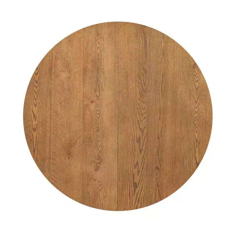 Ensemble de salle à manger rond extensible 5 pièces pour 4 personnes, table de salle à manger de cuisine moderne avec rallonge amovible et 4 chaises rembourrées pour salle à manger