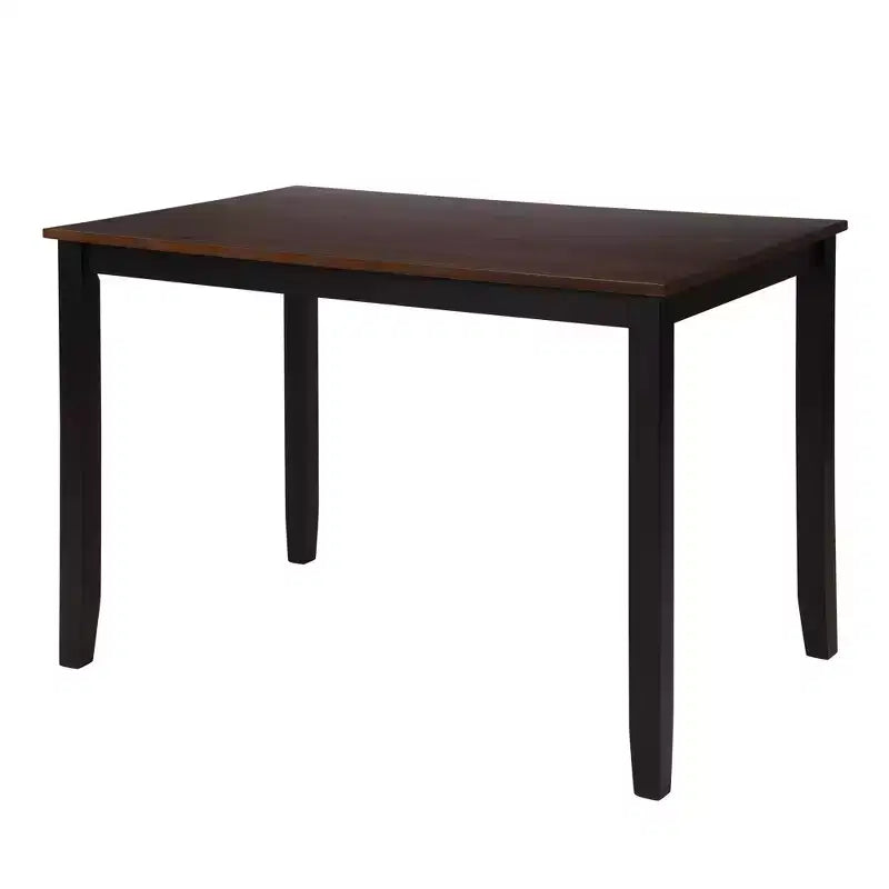 Ensemble de salle à manger 5 pièces pour 4 personnes, ensemble de table de cuisine rectangulaire en bois avec 4 chaises, ensemble de salle à manger de style ferme pour la cuisine