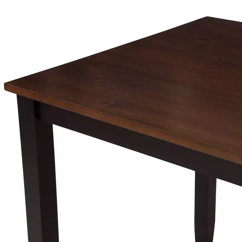 Ensemble de salle à manger 5 pièces pour 4 personnes, ensemble de table de cuisine rectangulaire en bois avec 4 chaises, ensemble de salle à manger de style ferme pour la cuisine
