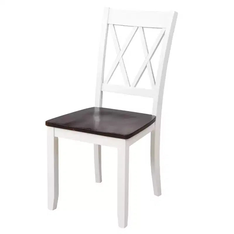 Ensemble de salle à manger 5 pièces pour 4 personnes, ensemble de table de cuisine rectangulaire en bois avec 4 chaises, ensemble de salle à manger de style ferme pour la cuisine