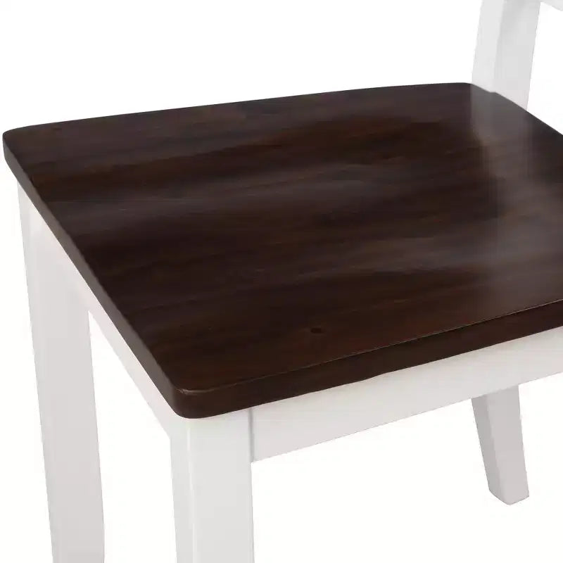 Ensemble de salle à manger 5 pièces pour 4 personnes, ensemble de table de cuisine rectangulaire en bois avec 4 chaises, ensemble de salle à manger de style ferme pour la cuisine