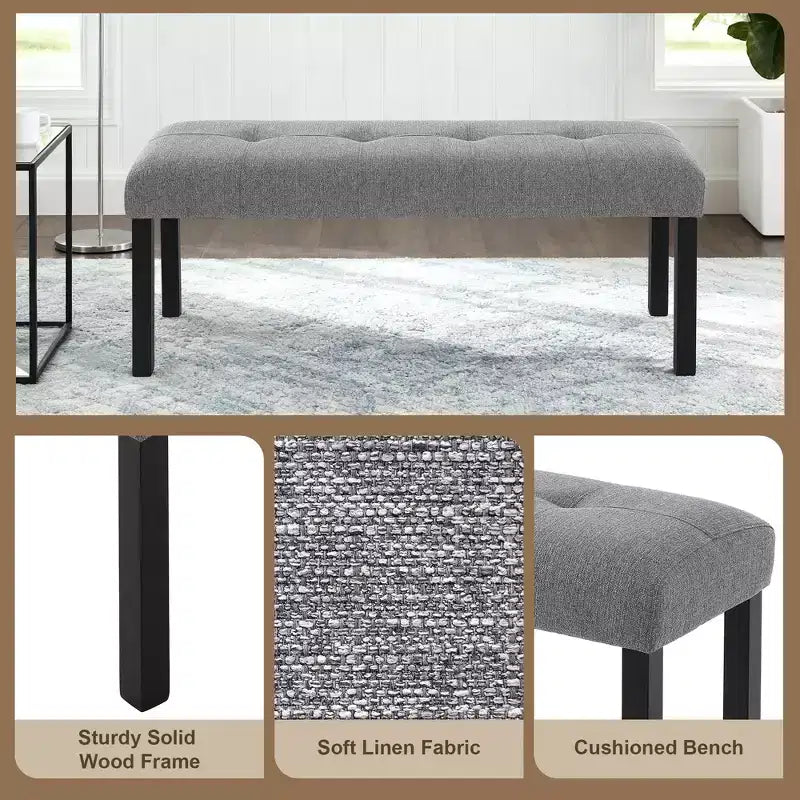 Ensemble de table à manger effet marbre pour 6 personnes, table à manger rectangulaire 6 pièces avec 4 chaises rembourrées et 1 banc pour salle à manger