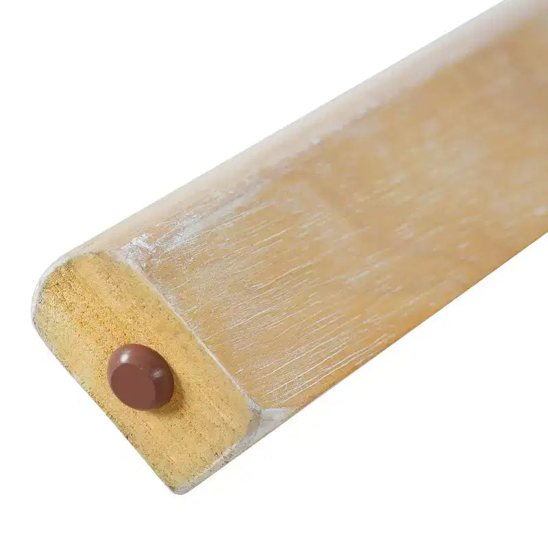 Ensemble de salle à manger minimaliste pour 4 personnes, ensemble de salle à manger rectangulaire 5 pièces en bois massif avec 4 chaises rembourrées pour salle à manger, finition bois naturel