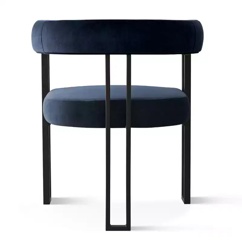 Ensemble de table à manger extensible 47-83 pour 8, table noire et 8 fauteuils en velours avec pieds en métal élégants, idéal pour les réceptions - Panipeachy