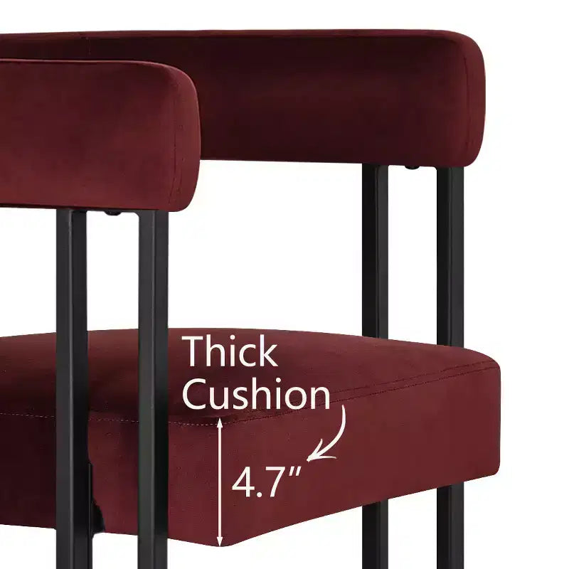 Ensemble de table à manger extensible 47-83 pour 8, table noire et 8 fauteuils en velours avec pieds en métal élégants, idéal pour les réceptions - Panipeachy