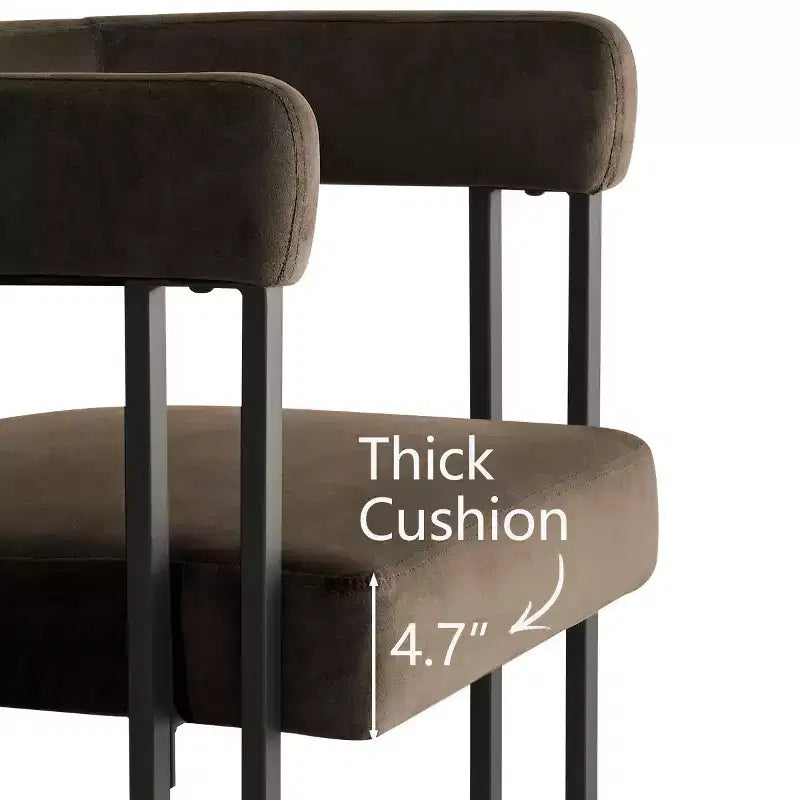 Ensemble de table à manger extensible 47-83 pour 8, table noire et 8 fauteuils en velours avec pieds en métal élégants, idéal pour les réceptions - Panipeachy