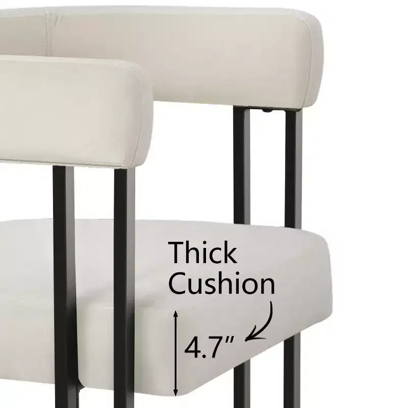 Ensemble de table à manger extensible 47-83 pour 8, table noire et 8 fauteuils en velours avec pieds en métal élégants, idéal pour les réceptions - Panipeachy