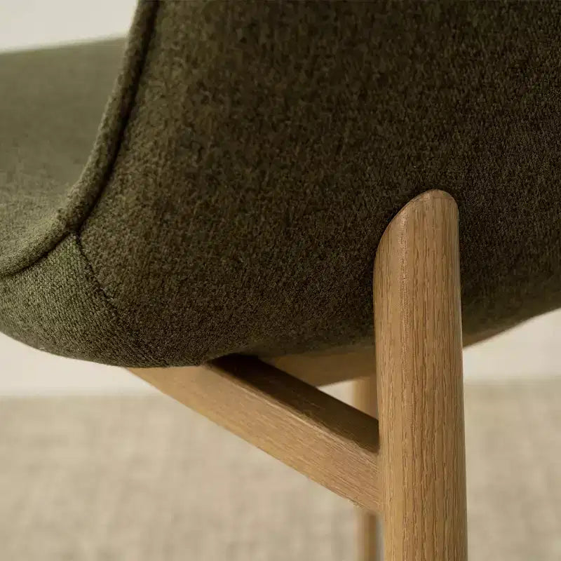 Ensemble de salle à manger rond 5 pièces, table piédestal 37" avec plateau aspect bois et chaises courbées rembourrées, style moderne-Panipeachy