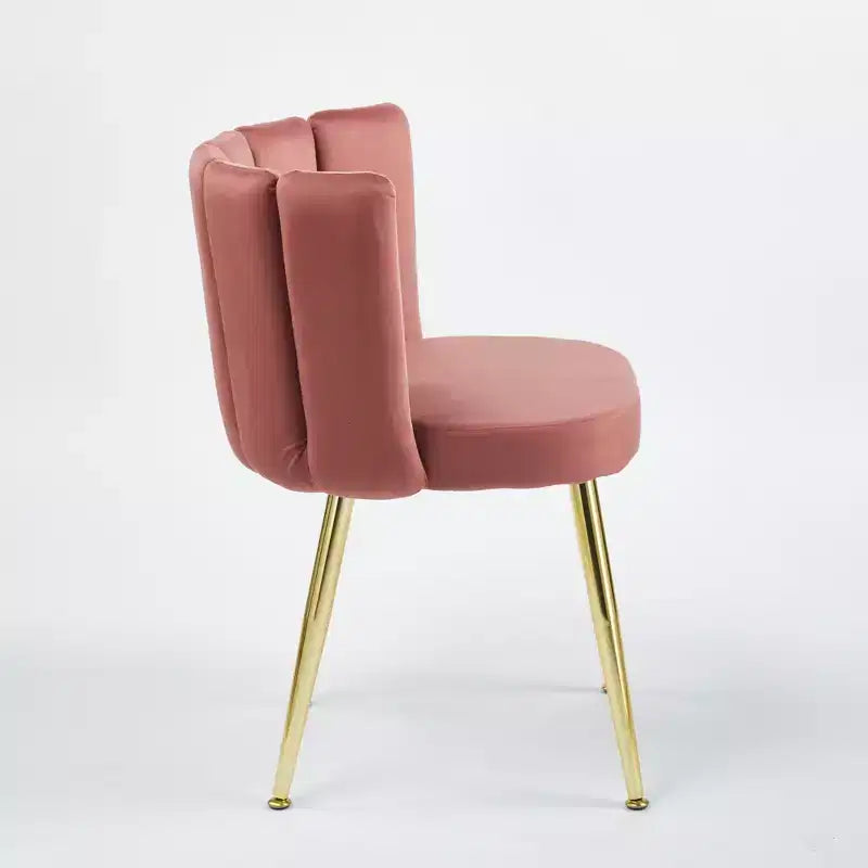 Ensemble de salle à manger 5 pièces style Mid-Century avec plateau en verre et pieds en métal pour 4 à 6 personnes, fait aussi office de table basse