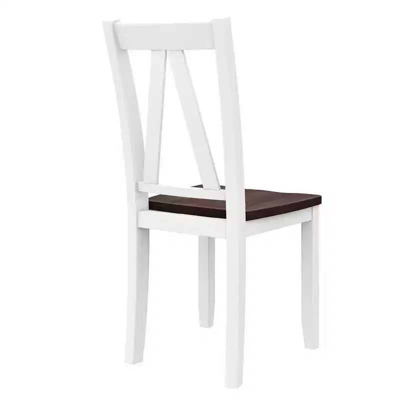 Ensemble de salle à manger Whisen 6 pièces en bois pour 6 personnes, table à manger rectangulaire et 4 chaises d'appoint, long banc