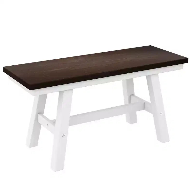 Ensemble de salle à manger Whisen 6 pièces en bois pour 6 personnes, table à manger rectangulaire et 4 chaises d'appoint, long banc