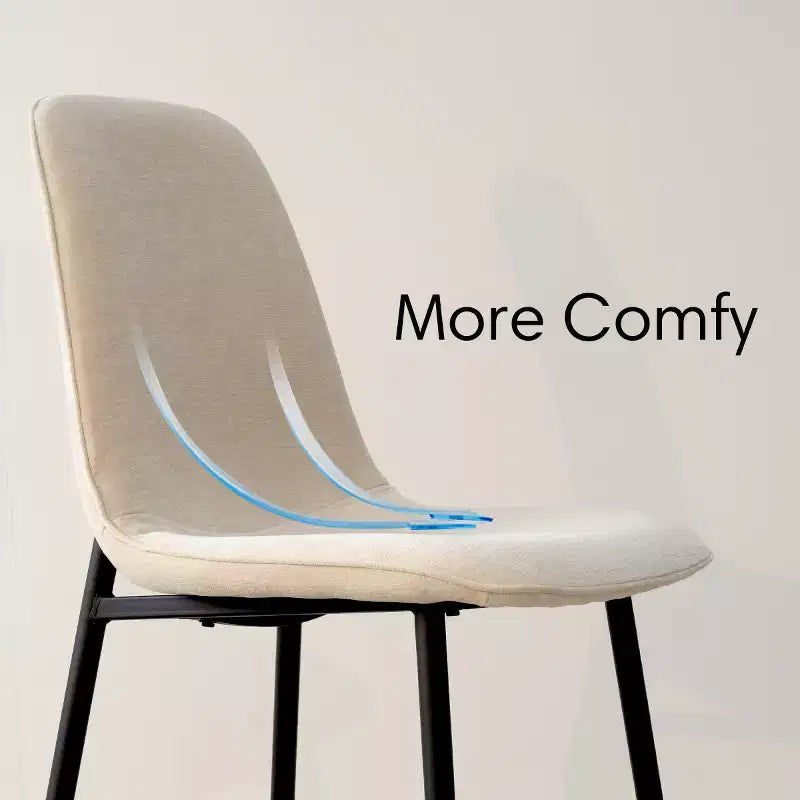 Ensemble de salle à manger rond 5 pièces avec 4 chaises rembourrées, table de cuisine à pied central noire pour petits espaces - Panipeachy