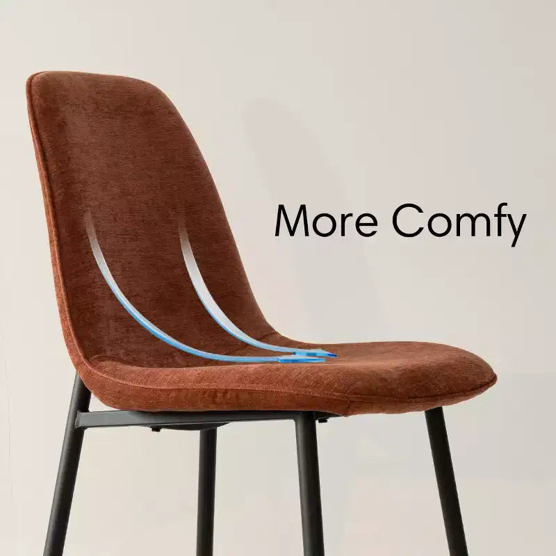 Ensemble de salle à manger rond 5 pièces avec 4 chaises rembourrées, table de cuisine à pied central noire pour petits espaces - Panipeachy