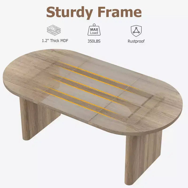 Ensemble table à manger ovale avec chaises de salle à manger rembourrées, table de cuisine avec base en bois robuste, chaise de salle à manger à dossier haut en bois massif pour la cuisine
