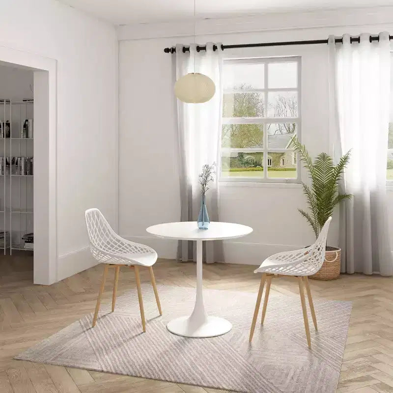 Ensemble de salle à manger Kurv 3 pièces blanc - Jamesdar